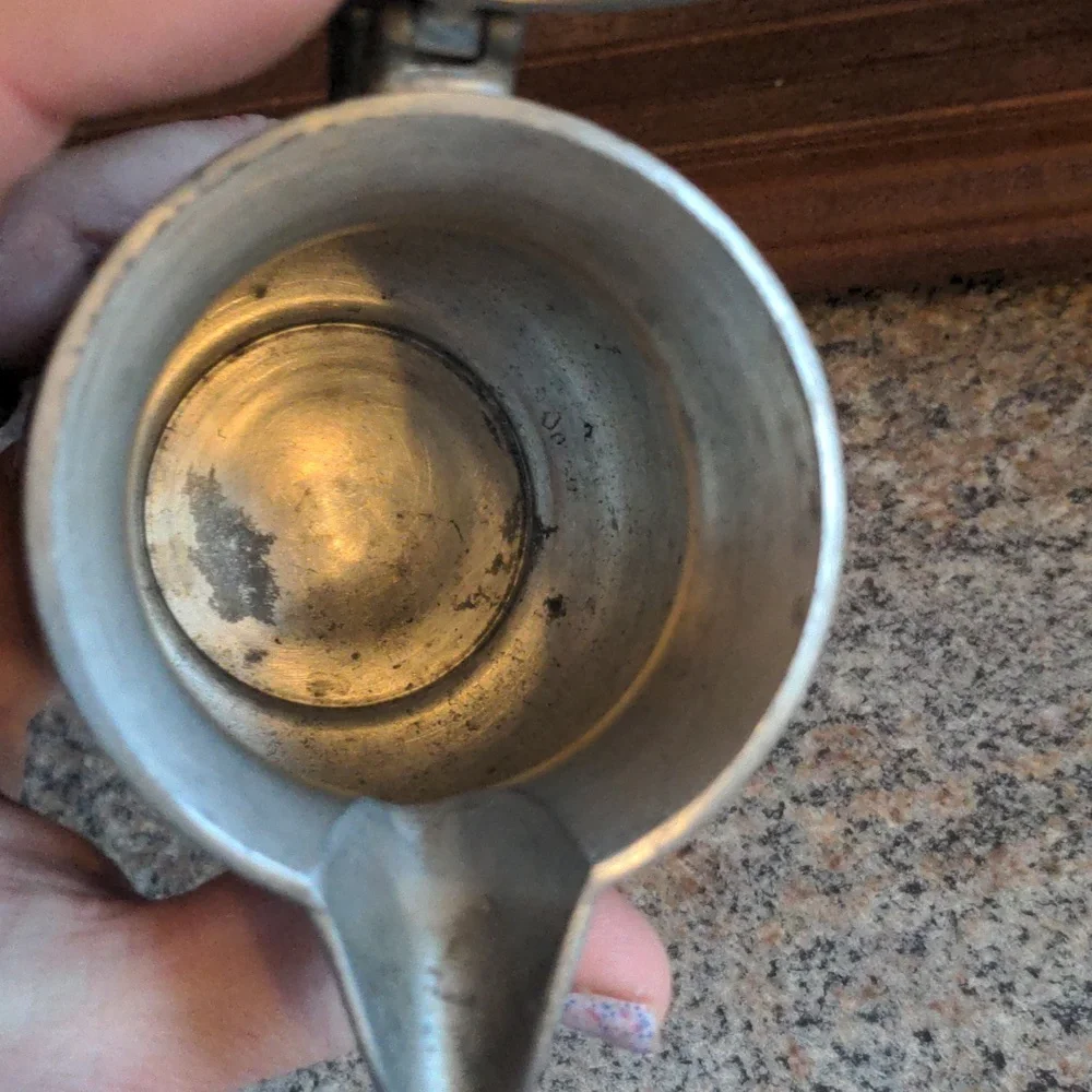 Vintage Pewter Creamer- Set of 2 Different Creamer Pitchers Woodbury Pewterers